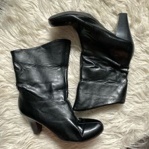 Leather boots